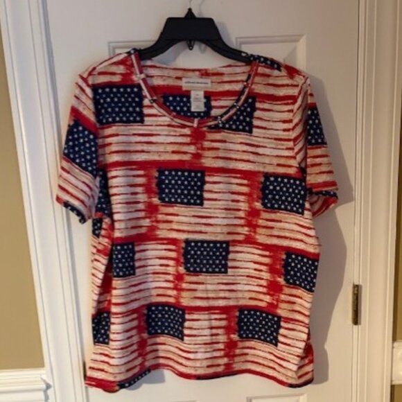 Alfred Dunner Patriotic Tee Size 2X - Picture 1 of 1